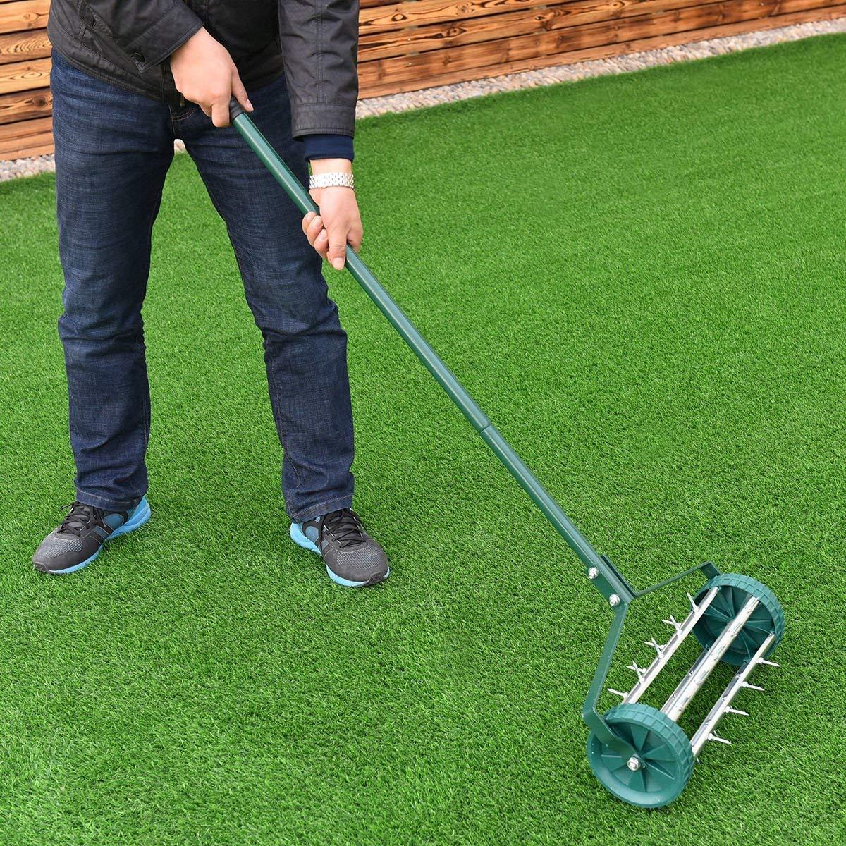 HANDY Steel Lawn Aerator Gardening Tool with 27 Spikes and Roller Box · image 5