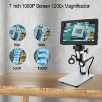 Mikroskop Digital HD 7 Inci GD7010, Mikroskop Elektron 1200 Kali, Mikroskop Perbaikan Ponsel
