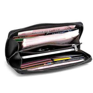Portefeuille de luxe pour homme, sac <span class=keywords><strong>à</strong></span> main d'affaires de haute qualité avec plusieurs compartiments en cuir de vachette imperméable, sac <span class=keywords><strong>à</strong></span> main tendance pour homme - Product Image 6