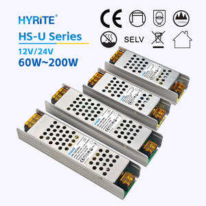 ไดรเวอร์ LED UHP CE SMPS 12V 24V 60W-200W แรงดันคงที่ 180-250V AC อินพุต ป้องกันกระแสเกิน/ไฟฟ้าลัดวงจร สำหรับอุตสาหกรรมจ่ายไฟแบบสวิตชิ่ง - Product Image 1