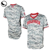 Jersey Baseball BETHERIVAL Full Dye Sublimation Camo Button Down