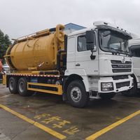 Camion-citerne d'aspiration des eaux usées et des excréments SHACMAN Diesel Manuel avec réservoir de 20 m, norme d'émission Euro 3