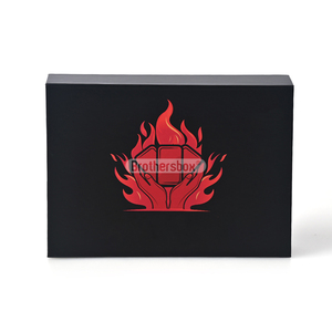 Factory Fast Delivery Biodegradable Sport Ball Accessories Packaging Luxury <b>Black</b> Magnetic Flip <b>Box</b> With Custom Logo - Product Image 1