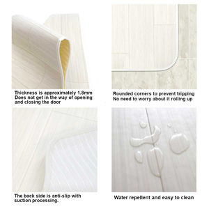 Juego de alfombras de inodoro con esquinas redondeadas, nuevos productos de baño para el hogar 2024 - Product Image 4