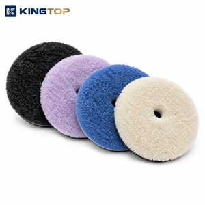 Tampon de polissage rotatif en mousse Kingtop haute performance de 6 pouces (150 mm) DA - Tampon de découpe en microfibre robuste - Product Image 1