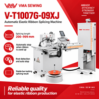 Machine automatique de raccordement de rubans élastiques VMA à prix de gros avec alimentation et découpe pour la couture de vêtements