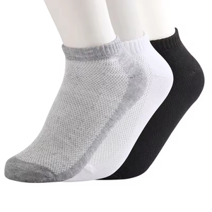 Summer Men Women Solid Thin <b>Breathable</b> Cotton/Polyester Mesh Ankle <b>Socks</b> High Quality Wholesale - Product Image 6