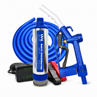 Pompe à huile submersible basse pression 12V/24V, petite, pour transfert de diesel, 130W, avec kit pistolet de transfert et tuyau de 2m, diamètre OEM 53mm