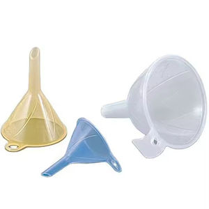 Funil plástico claro transparente transparente dos PP do funil essencial plástico do perfume mini para tipos diferentes garrafa - Product Image 2