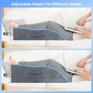Ameliyat sonrası, ağrı kesici ve geliştirilmiş dolaşım için soğutma jeli ve bellek köpüğü ile HUAJU ev bacak yükseklik yastık - Product Image 4