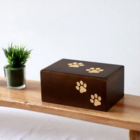 Urna Funeraria de Madera para Mascotas, Modelo WC7, para Gatos, Perros y Animales Pequeños, Caja para Cenizas, Hecho en China