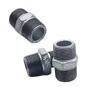 Sắt dễ uốn nam ren ống núm vú chủ đề phụ kiện đường ống núm vú - Product Image 2