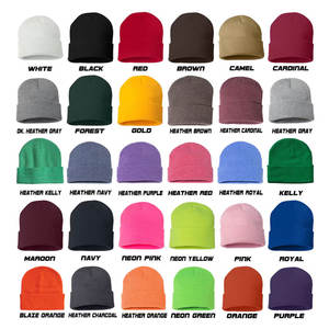 Gran oferta Y2K gorro de punto de invierno MT Jacquard personalizado con logotipo a prueba de viento cálido gorro Sin borde gorros sombreros - Product Image 2