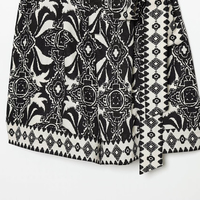 PB&ZA Femme 2026 Nouvelle Collection Été Chic Imprimé Tendance avec Ceinture Combishort Vintage Sans Manches Playsuit Femme