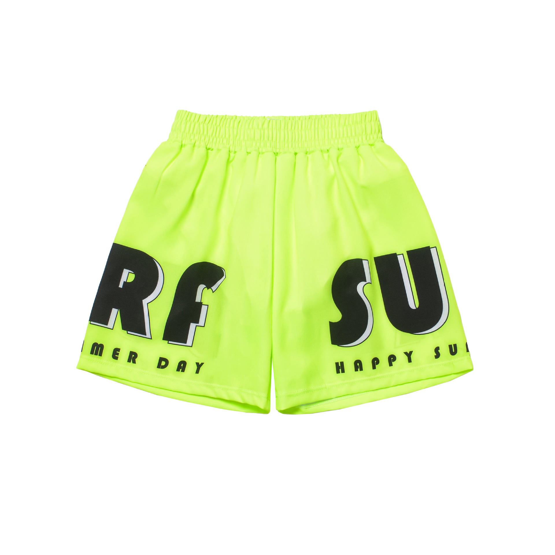 Fluorescent coconut island beach pants single piece