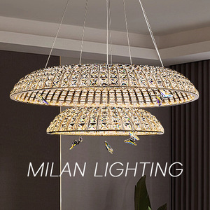 The Manufacturers Best-Selling Light Luxury <strong>Crystal</strong> Chandelier, Homestay Duplex Loft Dining Room Lamp, Bedroom French - Product Image 3