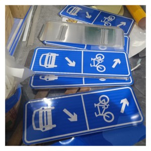 Panneau de signalisation réfléchissant en aluminium sur mesure, design personnalisé, avertissement de sécurité, 600 mm - Product Image 2