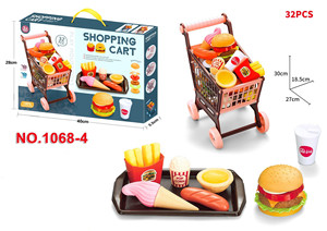 Vente chaude transfrontalière jouer <span class=keywords><strong>maison</strong></span> jouets non toxique Simulation cuisine ensemble enfants jeu de rôle Kits Barbecue fruits de mer Hambourg jouets - Product Image 5