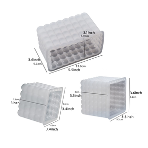 3D Square Shape Storage Box <b>Candle</b> <b>Mold</b> DIY Gypsum Concrete Aromatherapy <b>Candles</b> Silicone <b>Molds</b> Reusable Non-stick Eco-Friendly - Product Image 2