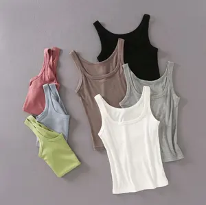 Runwaylover Y928 Round - Neck 2020 Ladies Sexy Sleeveless Knitted T-Shirts