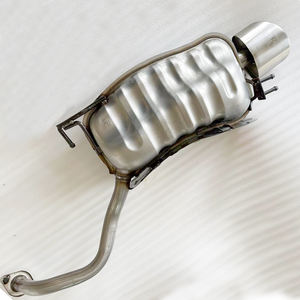 Venta al por mayor para Santa Fe silenciador de escape espejo de acero inoxidable pulido 1,5mm de espesor OEM sistema de escape tubo de cola - Product Image 4