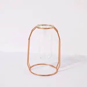 Simple and elegant wedding diamond-shaped flower stand metal center pieces decoration