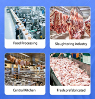 Lame de scie circulaire dentelée en acier inoxydable de qualité alimentaire, couteau à désosser pour la découpe de côtes de porc en abattoir