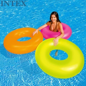 B01 R INS Fashion Bouée de piscine gonflable de sécurité économique et colorée, 60cm/70cm/80cm/90cm - Product Image 1