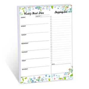 Lịch trình kế hoạch hàng tháng xé ra tấm nam châm tủ lạnh notepad từ notepad với bút