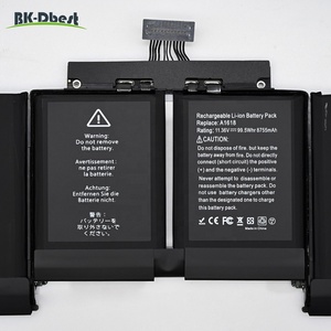 Bk-dbest 11.36V 99.5wh A1618 dung lượng cao thay thế pin cho Macbook Retina EMC 2909 2910 Mid-2015 A1398 A1618 15inch - Product Image 2