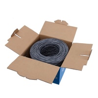 Interior 4P 24AWG CCA 305M 1000FT Cat5/Cat5e Ethernet LAN Cable de red sin blindaje/blindado UTP/FTP/SFTP Cables de comunicación