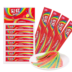 <strong>Skittle</strong> Candy <strong>Sour</strong> bar Soft Candy 9g Gummy Long Juice Roll Soft rainbow Candy <strong>Sour</strong> bar Colorful Fruity - Product Image 3