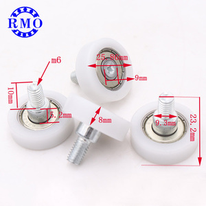 Rodillos de puerta corredera de cristal para ducha, rueda de corredor para cabina de ducha, OEM - Product Image 3