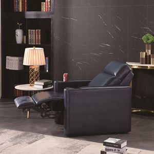 <b>Single</b> Seat Leather <b>Recliner</b> Chair Electric Function Home <b>Theater</b> Sofa With Storage Space For Adults And Elderly - Product Image 4