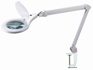 แว่นขยายแบบหนีบติดโต๊ะ ปรับความสว่างได้ พร้อมไฟ LED สำหรับแต่งหน้า - Product Image 5