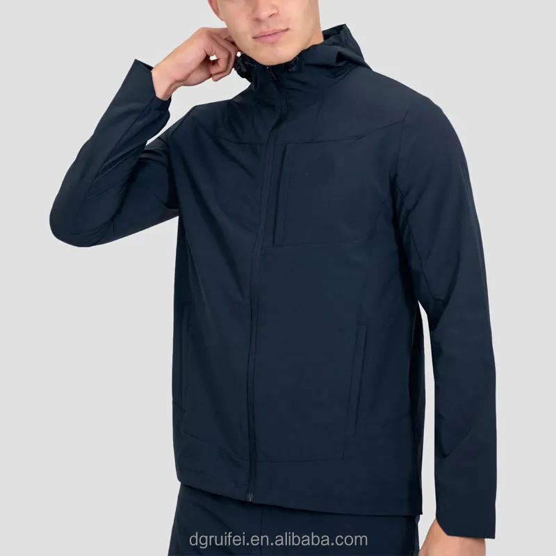 Zip-up Gym Custom Waterproof Jacket