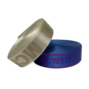 Hochwertiges 38 mm Nylon-Sitzgürtelschleife schwerlast glattes massives Polyester-Jacquard-Schleife für Gepäckband