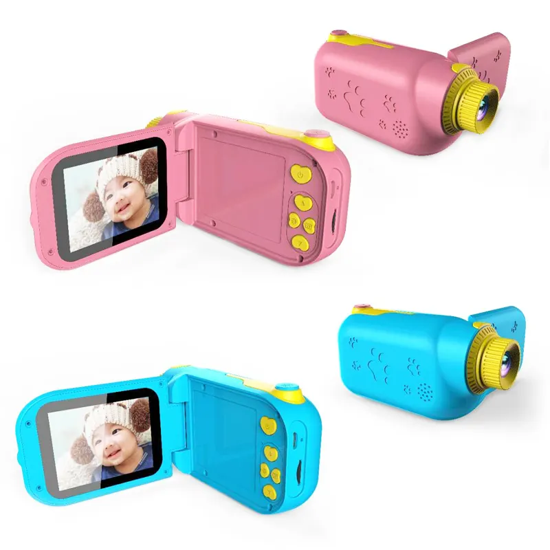 2.4 inch HD screen chargeable 600mah digital self children video camera with photos and videos functions For 3-10 years old Kids