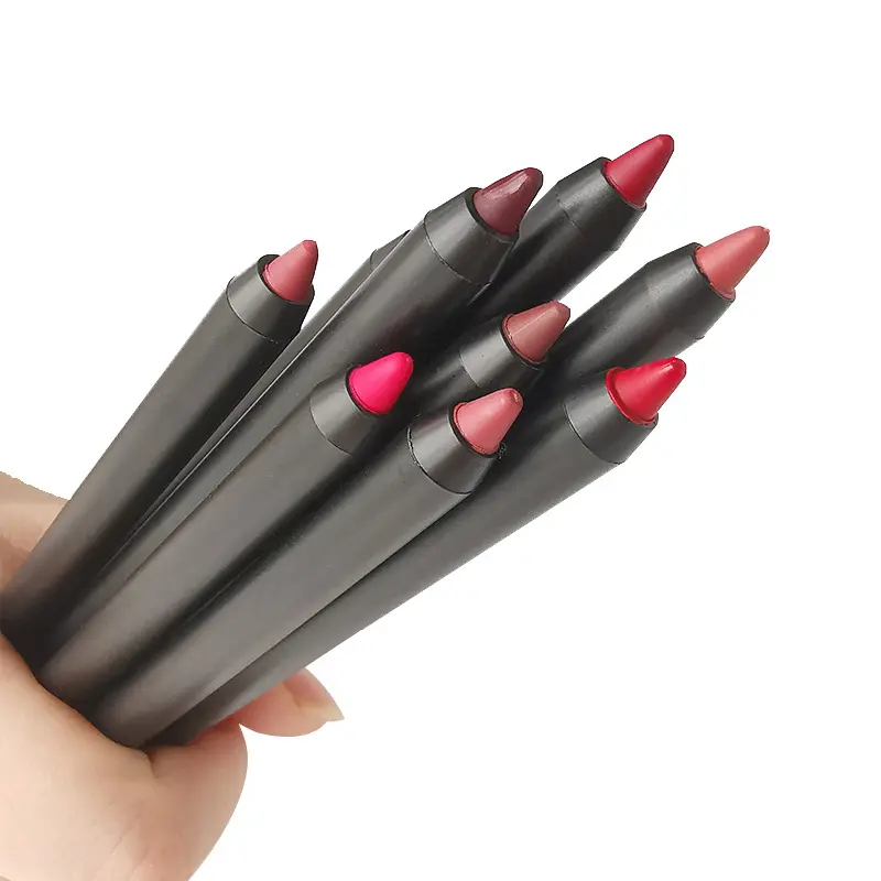 H204 Wholesale lipstick private label Lip Liner Pencils with logo cream red brown lip liner cosmetics waterproof lipliner pencil