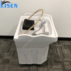 KISEN Professional Head Spa Salon Furniture Shampoo Bed Thai Massage Head Therapy Acrylic Basin Shampoo Chair with Plumbing - Product Image 3