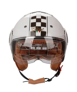 Doppia lente 2023 nuovo casco moto Open Face Motocross moto caschi ABS per adulti accessori moto protezione della testa