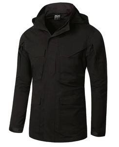 Chaqueta Táctica de Campo HBJ22 para Hombre, Color Verde Caqui y Negro, Camuflaje, Cortavientos, Softshell, Tipo Parka, Talla M-65, Uniforme, Verde OD - Product Image 2