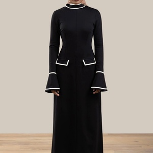 white christmas dresses Aicha Abaya Dress Beige – ABAYOLOGY main image 0