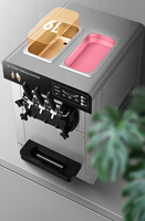 Machine à glace commerciale à trois têtes, forme carrée, système de congélation mécanique multi-prises compatible, garantie 1 an pour les commerces