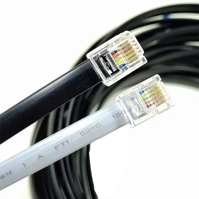 Câble de télécommunication téléphonique cat3 torsadé pvc blindé 2 fils rj11