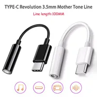 Câble Jack AUX Femelle Type C vers 3,5 mm avec gaine en PVC, garantie 12 mois - Câble Audio Stéréo USB C Mâle