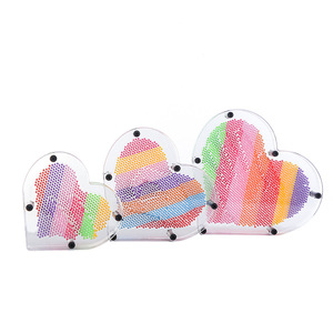 Decoración de Corazón con Huellas de Manos en 3D, Adorno de Oficina Grande, Mediano y Pequeño, Decoración de Pintura con Aguja, Regalo de Cumpleaños y San Valentín - Product Image 5