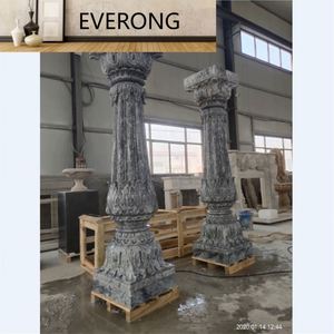 Columnas de Patio de Piedra Natural de Estilo Moderno, Decoración Sólida para Exteriores, Estilo Romano - Product Image 1