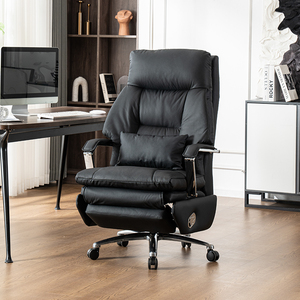 Silla Ejecutiva de Cuero Genuino con Ajuste Eléctrico y Características Ergonómicas, con <span class=keywords><strong>Reposapiés</strong></span> Automático - Product Image 2