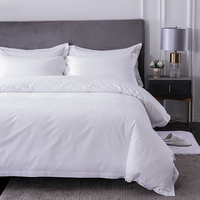 Ensemble de literie d'hôtel de luxe 100% coton, taie d'oreiller et housse de couette pour suite présidentielle